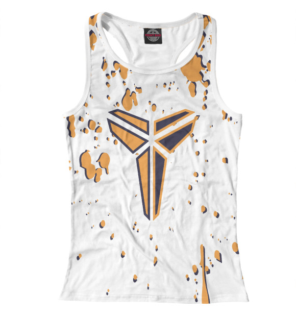 Женская майка-борцовка с изображением Kobe Bryant цвета Белый