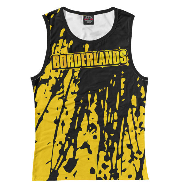 Майка для девочки с изображением Borderlands цвета Белый