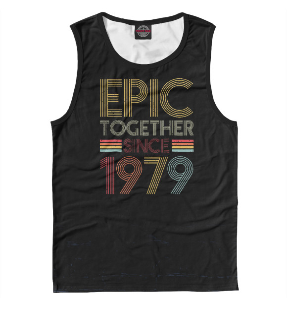 Майка для мальчика с изображением Epic Together Since 1979 цвета Белый