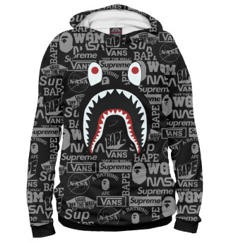 Женское худи Bape shark