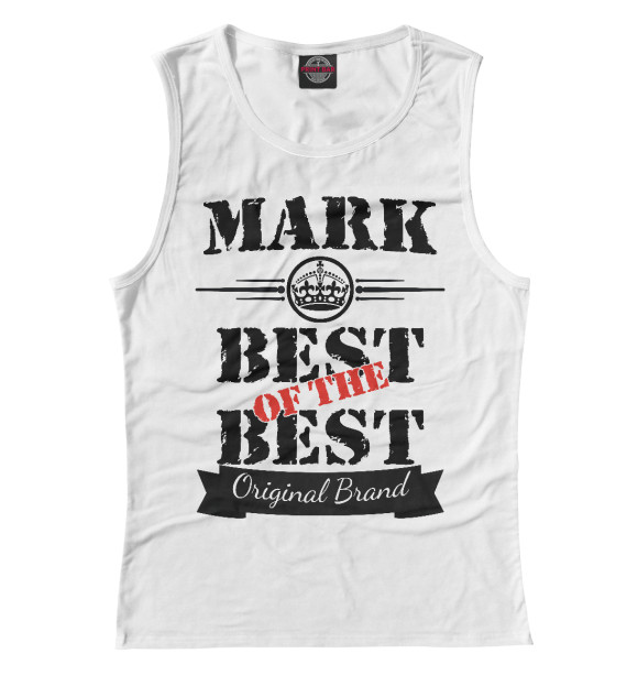Майка для девочки с изображением Марк Best of the best (og brand) цвета Белый