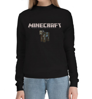 Женский хлопковый свитшот Minecraft
