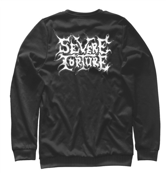 Мужской свитшот с изображением Severet orture цвета Белый