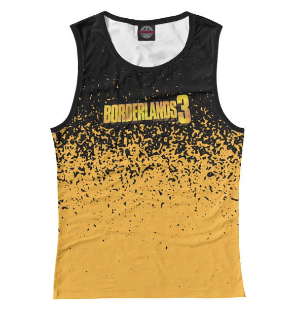 Майка для девочки с изображением Borderlands цвета Белый