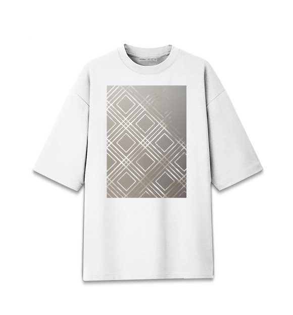 Женская футболка оверсайз с изображением Вдохновлённые Dior цвета Белый