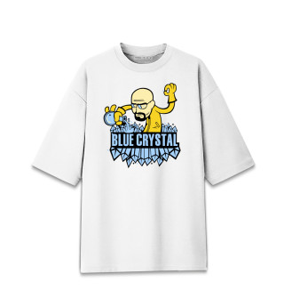 Мужская футболка оверсайз Blue crystal