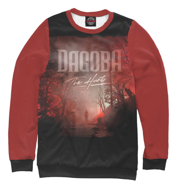 Женский свитшот с изображением Dagoba цвета Белый