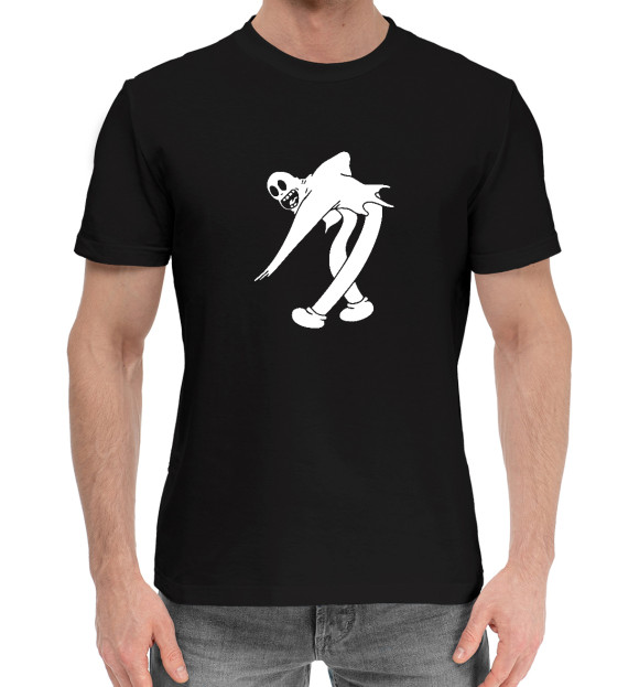 Мужская хлопковая футболка с изображением Ghostemane цвета Черный