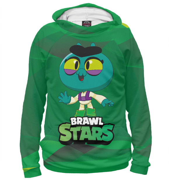 Мужское худи с изображением Ева Eve BrawlStars цвета Белый