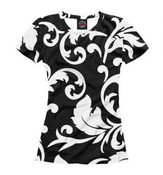 Футболка для девочек Minimalist floral pattern