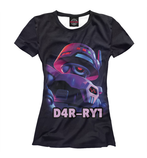 Женская футболка с изображением Brawl Stars d4r-ry1 цвета Белый