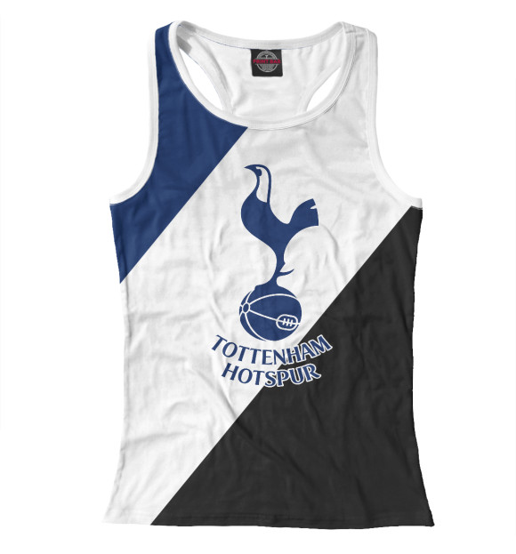 Женская майка-борцовка с изображением ФК Тоттенхэм Хотспур цвета Белый