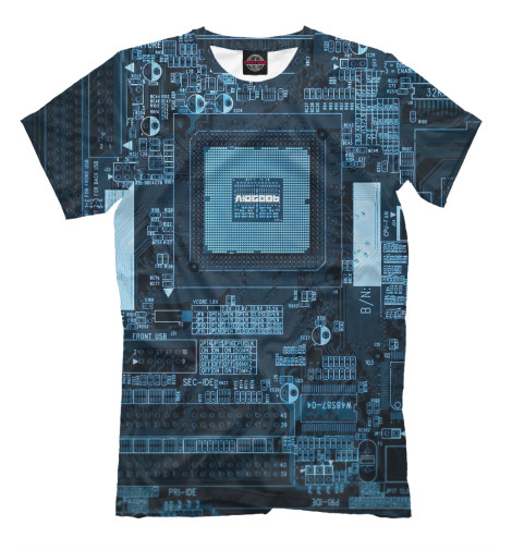 

Футболки Print Bar, Молочно-белый, Микросхема любви