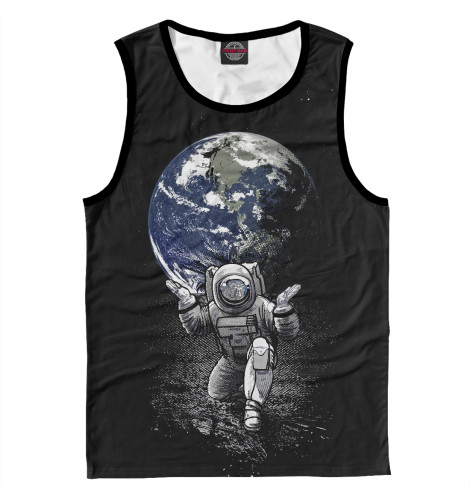 

Майки Print Bar, Белый, Космонавт