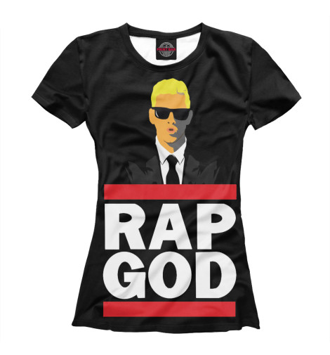 

Футболки Print Bar, Белый, Eminem Rap God