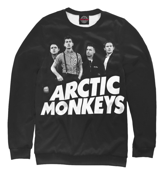 Женский свитшот с изображением Arctic Monkeys цвета Белый