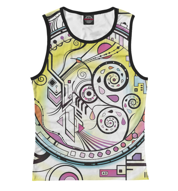 Майка для девочки с изображением Гармонизатор Мозга (жёлтый) цвета Белый