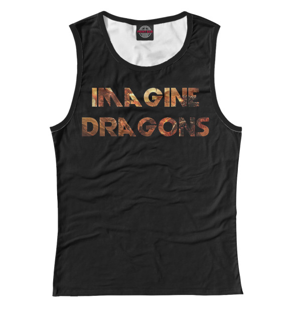 Майка для девочки с изображением Imagine Dragons цвета Белый