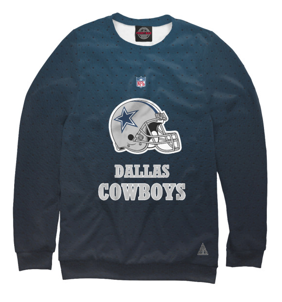 Мужской свитшот с изображением Dallas Cowboys цвета Белый