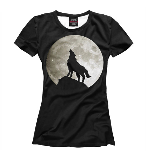 

Футболки Print Bar, Белый, Волк