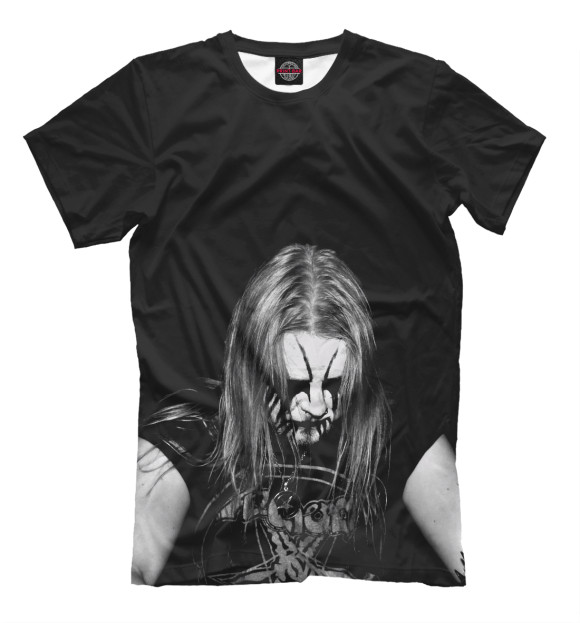 Мужская футболка с изображением Black Metal Ist Krieg цвета Черный