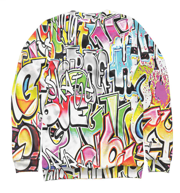 Свитшот для девочек с изображением Психоделика цвета Белый