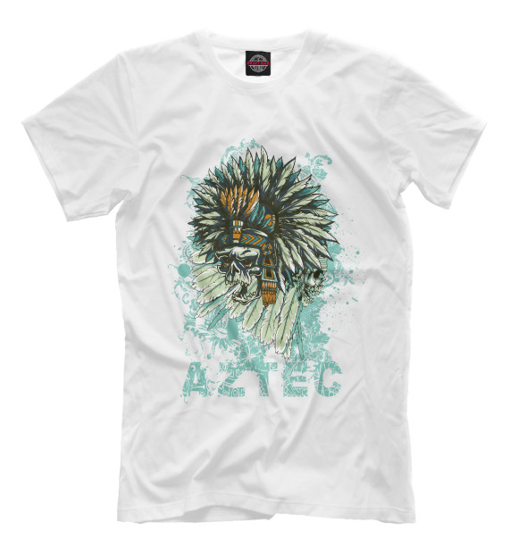 Мужская футболка с изображением Aztec цвета Молочно-белый