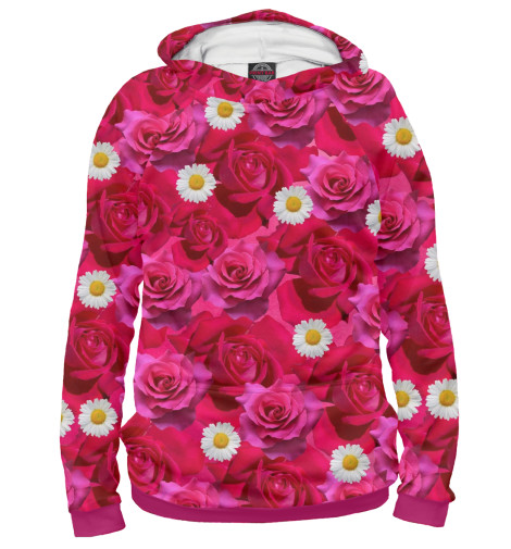

Худи Print Bar, Белый, Roses