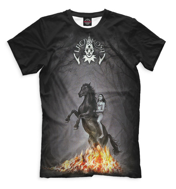 Мужская футболка с изображением Lacrimosa цвета Черный