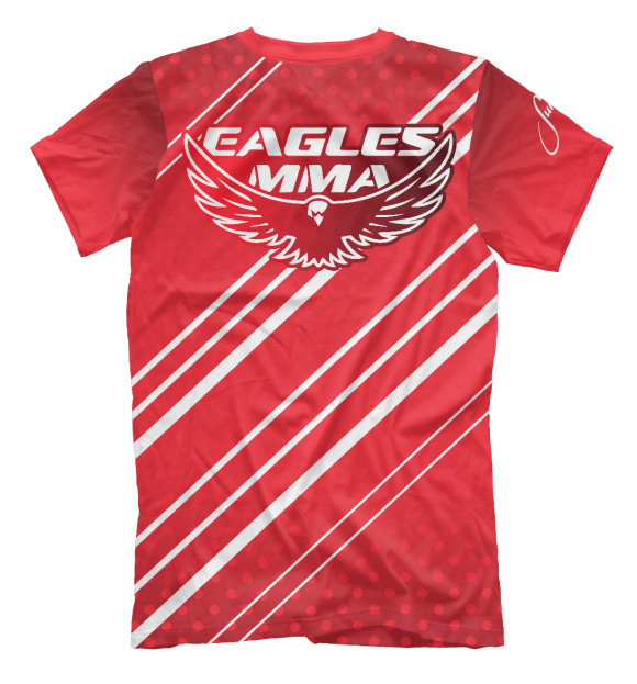 Мужская футболка с изображением Eagles MMA цвета Белый