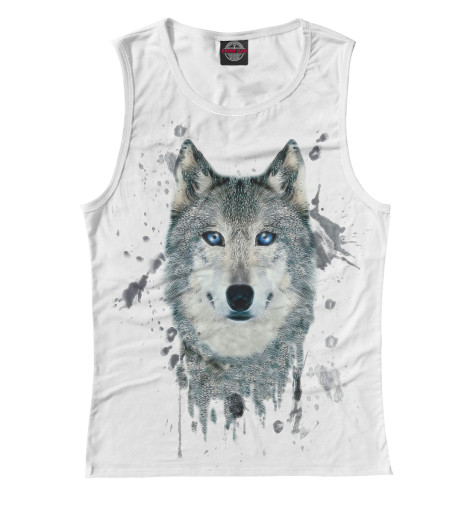 

Майки Print Bar, Белый, Волк