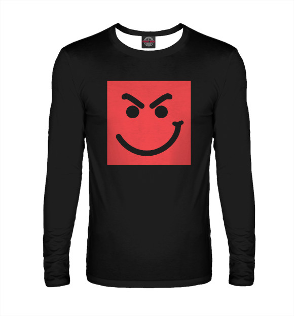 Мужской лонгслив с изображением Have a nice day цвета Белый