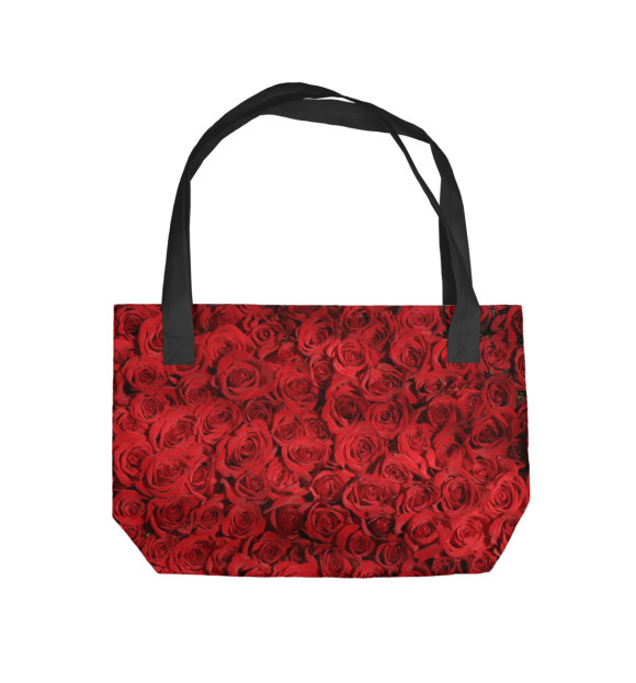 Пляжная сумка с изображением Роза цвета 