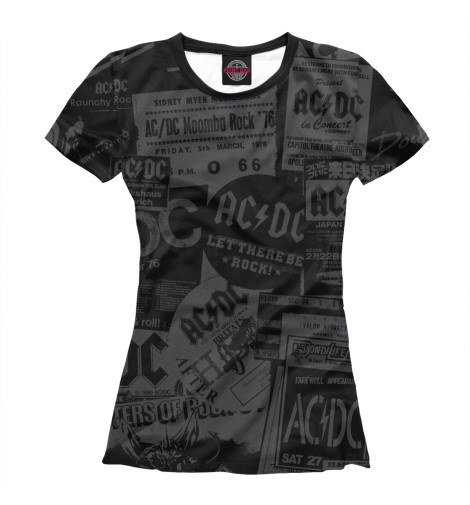 

Футболки Print Bar, Белый, AC/DC
