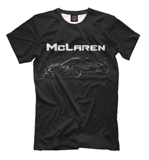 Мужская футболка с изображением McLaren цвета Р‘РµР»С‹Р№