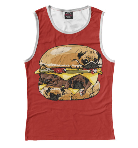 

Майки Print Bar, Белый, Dog Burger