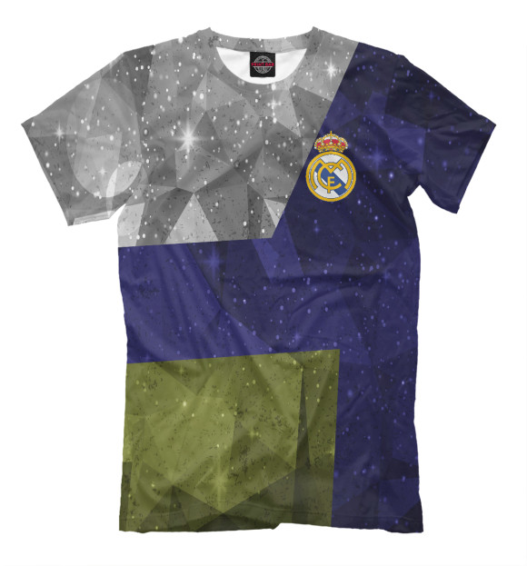 Мужская футболка с изображением Real Madrid цвета Молочно-белый