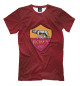 Мужская футболка FC Roma Red Abstract