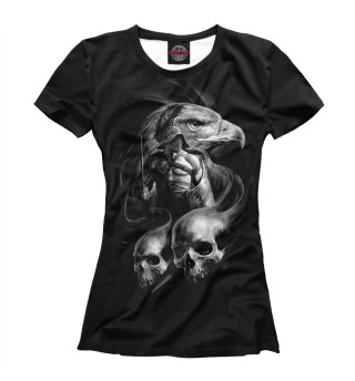 Женская футболка Темный воин