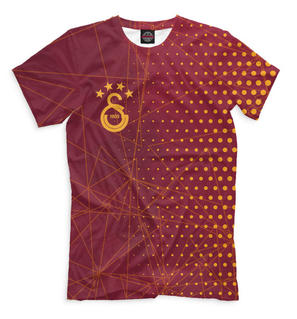 Мужская футболка с изображением Galatasaray цвета Темно-бордовый