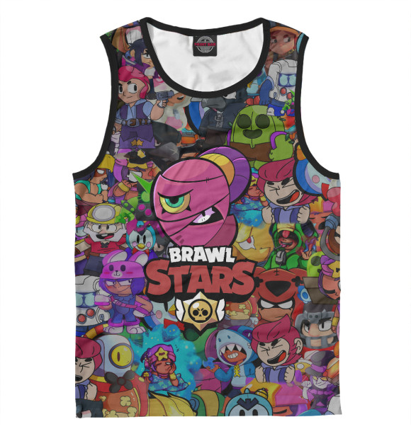 Мужская майка с изображением Brawl Stars:Tara цвета Белый