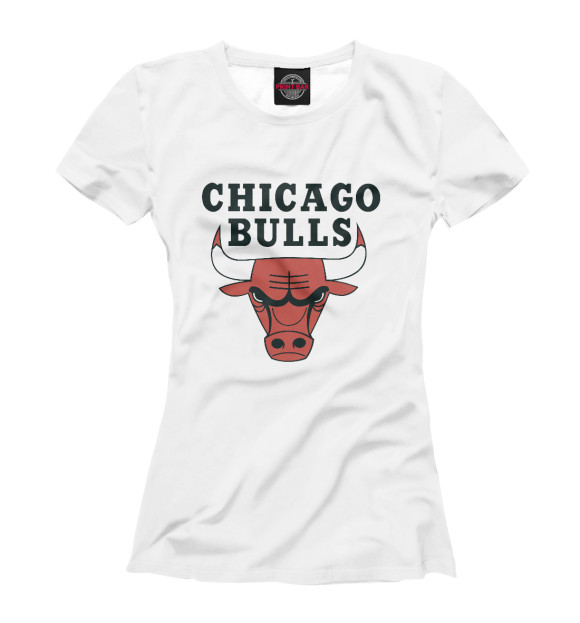 Футболка для девочек с изображением Chicago Bulls цвета Белый