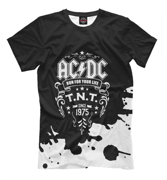 Футболка для мальчиков с изображением AC/DC цвета Белый