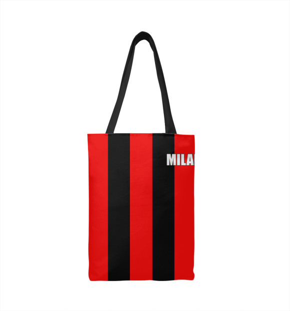 Сумка-шоппер с изображением AC Milan цвета 