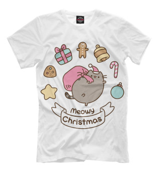 Мужская футболка Pusheen Christmas