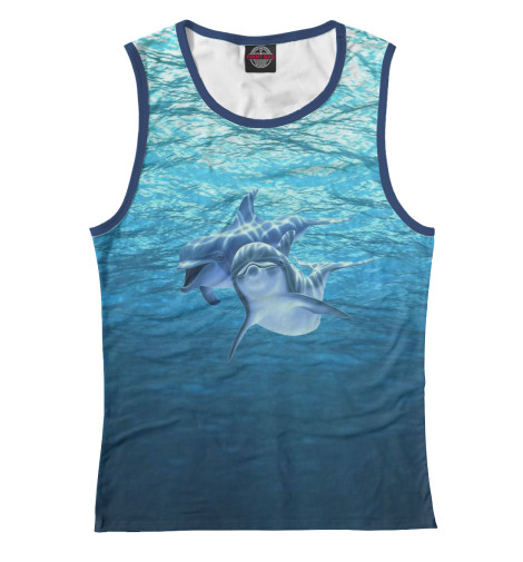 

Майки Print Bar, Белый, Два дельфина