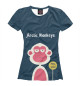 Женская футболка Monkey