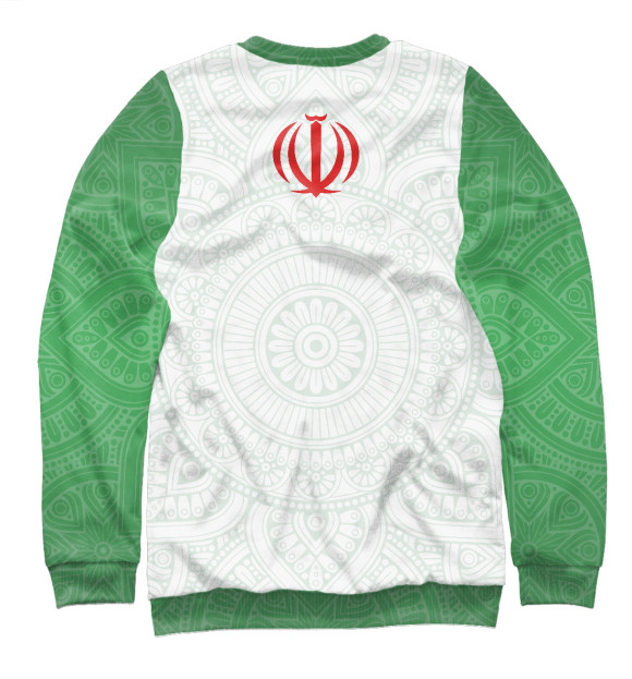 Мужской свитшот с изображением Иран цвета Белый
