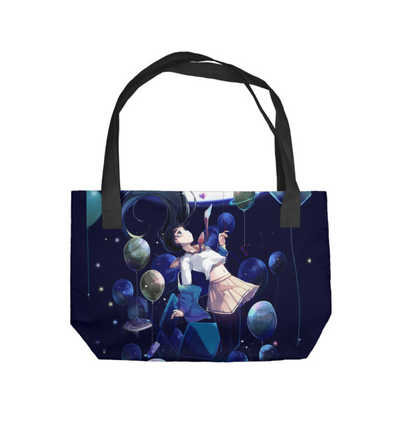 Пляжная сумка с изображением Шарики цвета 