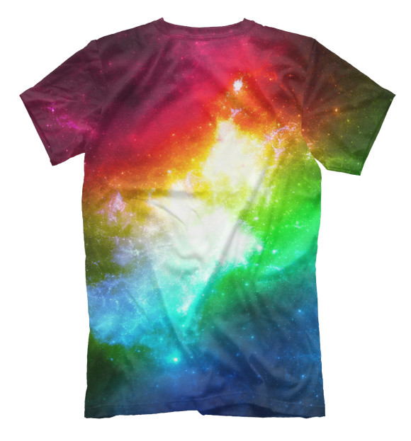 Мужская футболка с изображением Colour Space цвета Белый